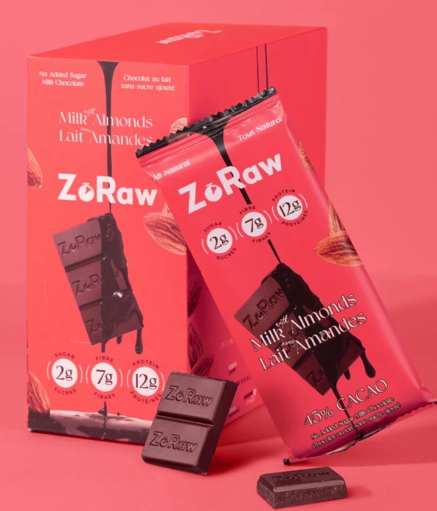 zoraw milk almonds
